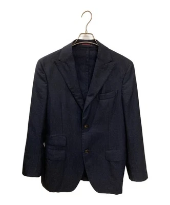 Chaqueta a medida de lana de franela THE GIGI Talla: L Azul marino Hombre Foto 1 de 2