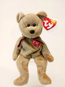 Ty Beanie Baby 1999 Signature Bear Free Shipping Near MINT - Picture 1 of 4