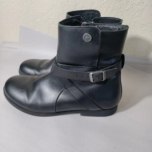 Birkenstock Women's Size 9 (40) Black Natural Leather Collins Boots - Picture 1 of 11