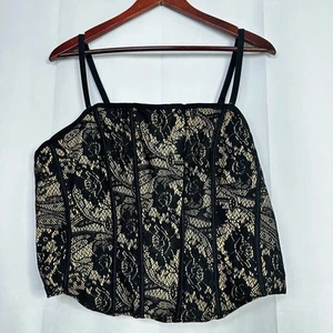 Orange Kiss Corset Lace Womens Structure Elegant 2X Bustier Adjustable Straps - Picture 1 of 10