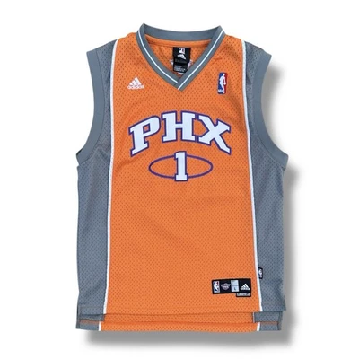 Youth Adidas Phoenix Suns Stoudemire Stitched Jersey Orange Size Large Vtg Y2K - Image 1 of 4