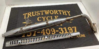 ESCAPE HONDA CT70 K0 FABRICANTE DE EQUIPOS ORIGINALES SILENCIADOR 1970 - OXIDADO PERO SÓLIDO Foto 1 de 4