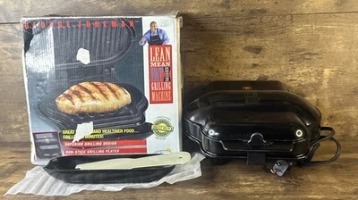 George Foreman Lean Mean Fat Grilling Machine in Box Tested Fast Shipping - Image 1 of 4