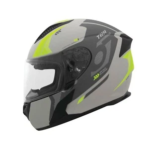 THH Helmets T810S Hayate Helmet Grey/Yellow, Medium 648025 - Picture 1 of 3