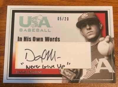 2006/07 USA Autograph #1-9 In His Own Words Daniel Moskos #05/20 Used - Image 1 of 2