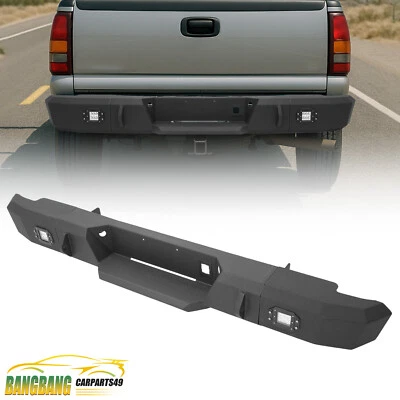 For Chevy Silverado 3500 HD & Classic 99 1999-2007 Rear Step Bumper w/LED Lights - Image 1 of 4