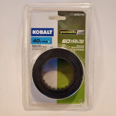 New Kobalt Greenworks Pro Bump-Feed Replacement Trimmer Line Spool #0831145 - Image 1 of 4