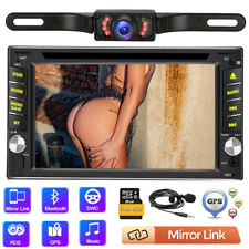 6.2" Double Din Car Radio Touch Screen Stereo Gps Navi Dvd Player+Backup Camera
