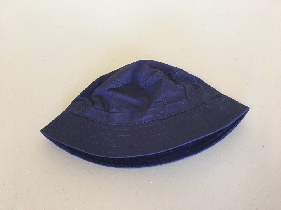 NWT Gymboree Baby Boy Hat Navy Blue Bucket chin Strap 0 6 12M Little Panda - Image 1 of 1