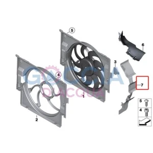 Genuine BMW 2' 3' 4' F80 F82 F83 F87M2 M3 M4 LCI Flap for fan cowl 17117857500 - Picture 1 of 1