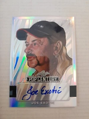 Joe Exotic /60 Prismatic Silver Autograph Card 2021 Leaf Pop Century Tiger King - Image 1 of 2