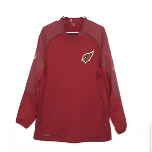 Nike Arizona Cardinals 1/4 Zip Windbreaker Jacket Mens Large NFL Onfield - Picture 1 of 8