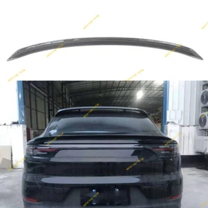 For Porsche Cayenne Coupe 2019-23 Carbon Fiber Rear Tail Trunk Spoiler Wing Lip - Bild 1 von 9