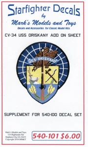 Starfighter Decals 540101 x 1/530 USS Oriskany CV34 Essex Class Supplement Sheet - Picture 1 of 2