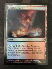 Scalding Tarn - FOIL Zendikar - EX Slight Crease - Magic MtG