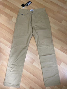NWT MEN D&G MADE ITALY BY ITTIERRE CHINO JEANS DARK BEIGE REGULAR W31 L32 H7.5 - Picture 1 of 10