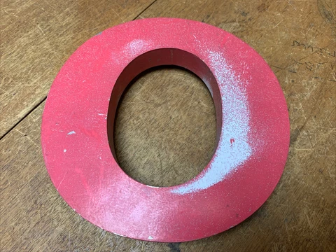 Metal  Letter O Vintage 6” X 6 “approx  Reclaimed Cover