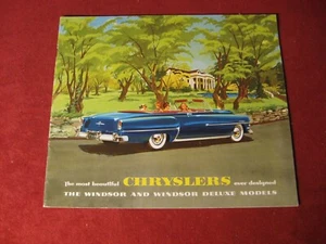 Chrysler Windsor 1953 y folleto de ventas de lujo - original - Imagen 1 de 3