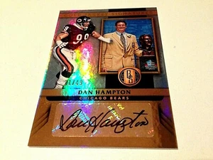 Dan Hampton 2017 Panini Gold Standard Gold Jacket Signatures Refr.Autograph #/49 - Bild 1 von 2