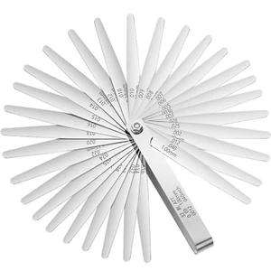 32 Klingen Stahl Fühlerlehre konisch Fühlerlehre Set Edelstahl Dual Marke - Bild 1 von 12