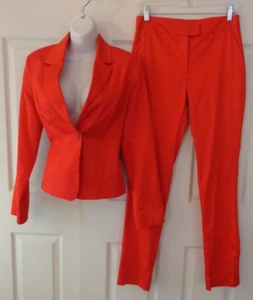 Vénus 🙂 Veste festive doublée de rouge et pantalon jambe droite - extensible 🙂 Taille 6 - Photo 1/22