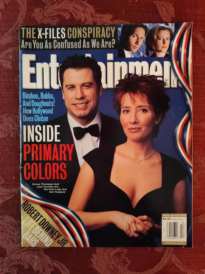 ENTERTAINMENT WEEKLY March 27 1998 Emma Thompson John Travolta All Saints Foto 1 de 1