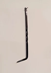2 pk Vintage replicas New Iron window stay hooks shutter dogs 9" x 2" tie backs - Picture 1 of 2