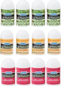 Lip Naturals | Assorted Mini Lip Balm With Sunscreen (SPF-15) | Made In USA | - Picture 1 of 10