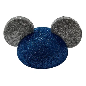 Disney OHRENMÜTZE BLAU UND SILBER GLITZER FUNKELN Auto Antenne Topper Ball RETRO - Bild 1 von 3