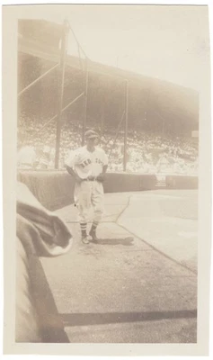 1946 HOF Bobby Doerr Red Sox Fenway Park Vintage Original Type 1 Snapshot Photo - Image 1 of 2