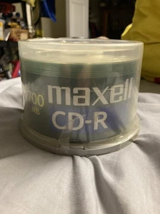 MAXWELL 50 PACK CD-R 700 MB 80 Min Max 1-16X Dati Musica Foto Nuovo Vecchio Stock - Foto 1 di 6