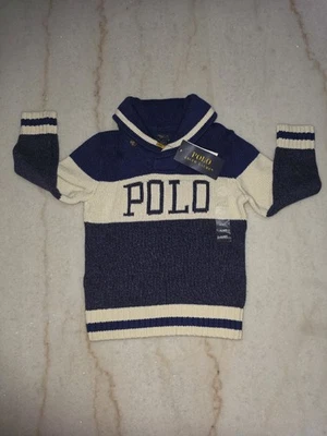 Suéter Polo Ralph Lauren Niños Talla 4t Preppy Pull Over  Foto 1 de 4