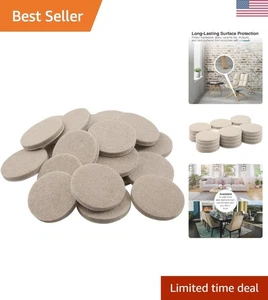 Beige 1-1/2 Zoll Schwerlast Selbstklebende Filz Pads - 24 Stück für Bodenschutz - Bild 1 von 7
