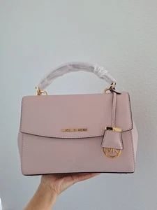NUEVO CON ETIQUETAS BOLSO BANDOLERA MICHAEL KORS AVA PEQUEÑO ASA SUPERIOR FLOR RARO - Imagen 1 de 9