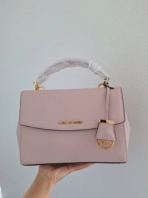 NUEVO CON ETIQUETAS BOLSO BANDOLERA MICHAEL KORS AVA PEQUEÑO ASA SUPERIOR FLOR RARO Foto 1 de 4