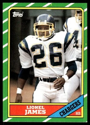 1986 Topps Lionel James San Diego Chargers #232 - Image 1 of 2