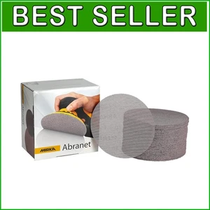 Professional Abranet Mesh Sanding Discs 6'' - 50 Pcs Grit 100, Hook & Loop - Picture 1 of 10