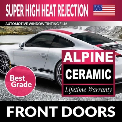 ALPINE CERAMIC PRECUT WINDOW TINT KIT FOR FORD F-250 CREW 99-07 FRONT DOORS Foto 1 de 4