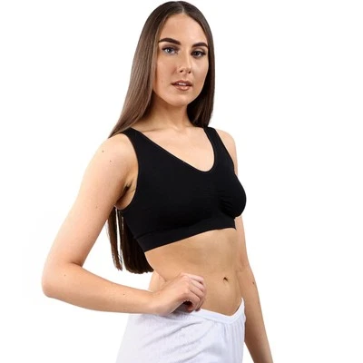 Sujetador acolchado sin costuras Exquisite Elegance para mujer, diseño sin aros, sin cierre Foto 1 de 4