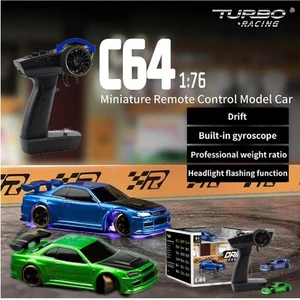 TURBO RACING C64 1/76 Full Scale Mini Remote Control Drift RC Car W/Gyro AUS - Picture 1 of 14
