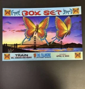 1996 Music Poster Original Fillmore Concert Poster Bill Graham, Train 19" x 13" - Picture 1 of 1