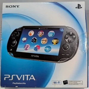 Sony Playstation Vita PS Vita OVP + AR Karten NUR PCH-1001 Schwarz - Bild 1 von 9