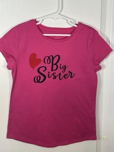 "Big Sister' Girl size Med 7/8 T Shirt never worn - Picture 1 of 3