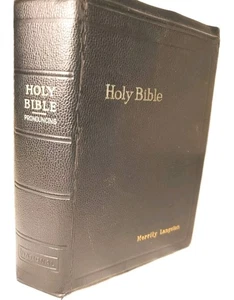 Alte Heilige Bibel selbstaussprechend 1940er National Bible Press Philadelphia schwarz - Bild 1 von 23