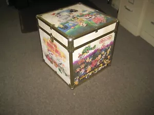 RARE Vintage Nintendo Super Mario Zelda Box Toy Chest Storage Retro Video Games - Picture 1 of 11