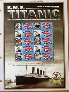 BC068/69 Titanic smilers label stamp sheets matching numbers