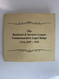 Returned & Services League Commemorative Lapel Badge - 1919-1926. - Picture 1 of 4