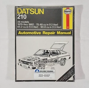 NEW HAYNES DATSUN 210 All Models 1979 thru 1982 1.2L 1.4L 1.5L Repair Manual 525 - Picture 1 of 2