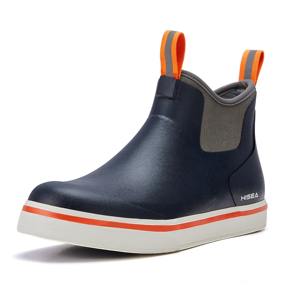 Мужские ботинки HISEA на лодыжку водонепроницаемые противоскользящие для рыбалки сада работы дождя - Изображение 1 из 4