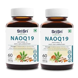 Pack of 2 X Sri Sri Tattva NAOQ19 - Anti Viral 60 Tablets 500 mg, Unisex, FS - Picture 1 of 4